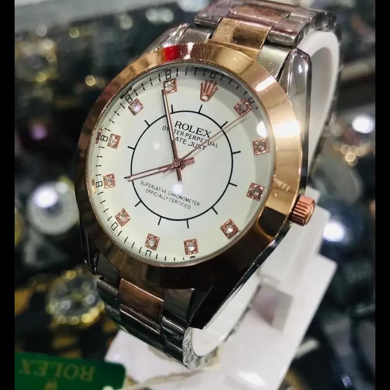 Men's Stainless Steel Chain Strap Watch - 1 Pc