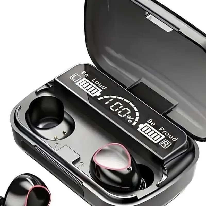 Bluetooth 5.3 Earbuds with Long-Lasting Battery - Black - 1 Pcs