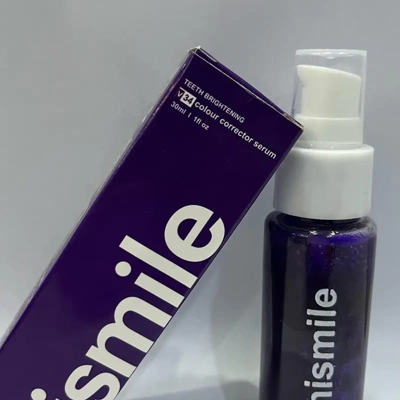 V34 Colour Corrector Serum - Purple Toothpaste for Teeth Whitening - 30ml