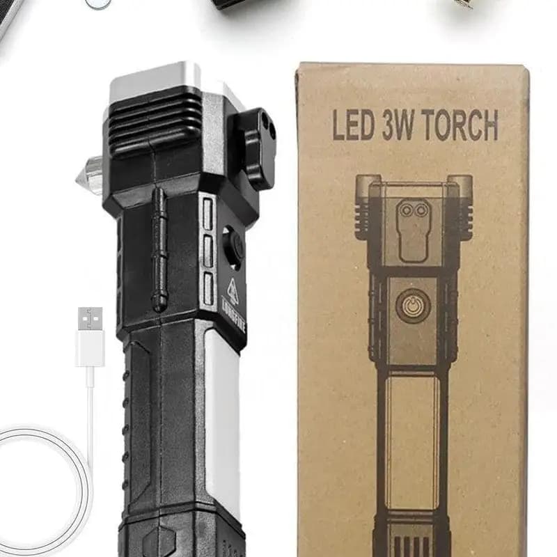 Rechargeable LED torch light.