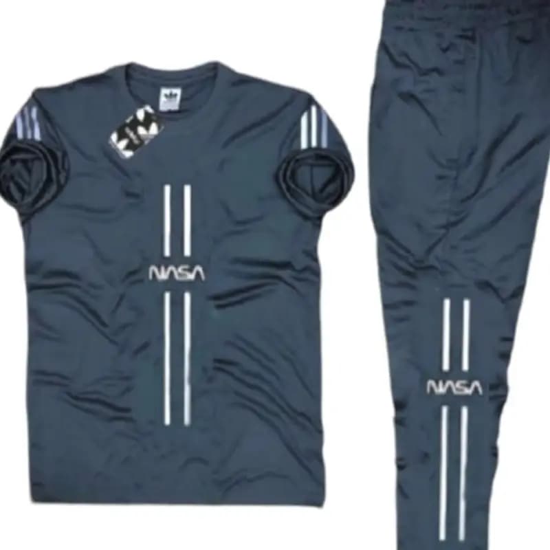 2 PCs men's polyster printed track suit