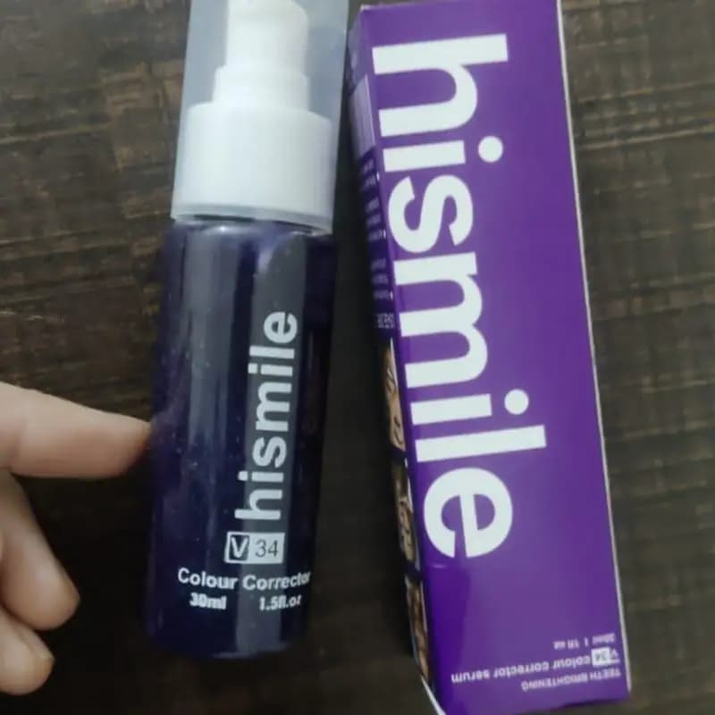 V34 Colour Corrector Serum - Purple Toothpaste for Teeth Whitening - 30ml