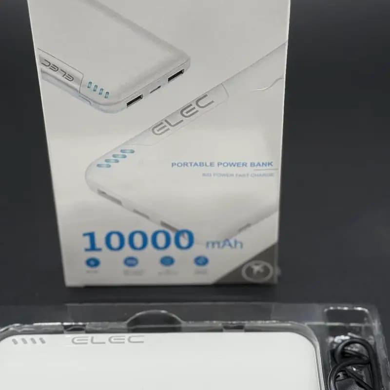 Portable Power Bank - Compact 10000mAh Fast Charging Multi-Device Charger - 3 Ports