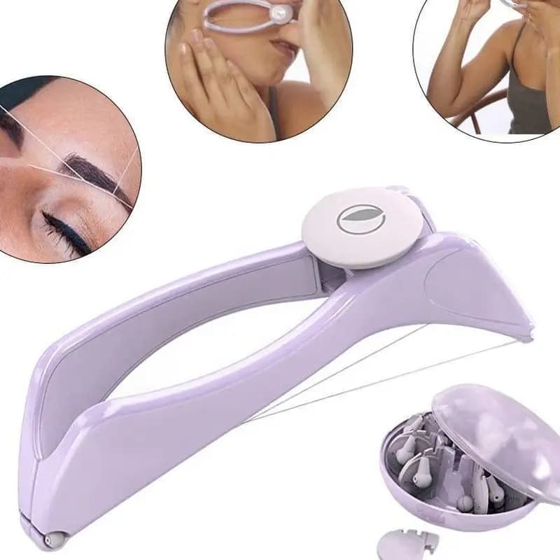Hair threading remover machine