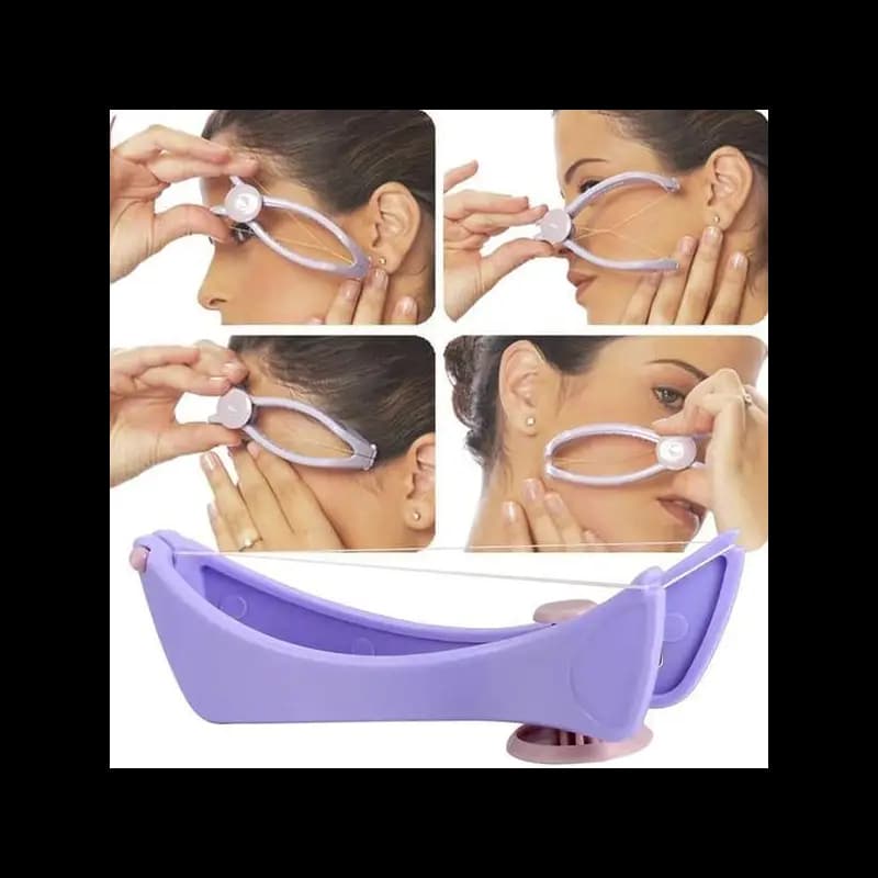 Hair threading remover machine