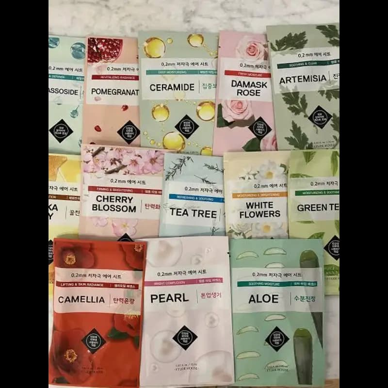 Pack of 6 sheet face mask