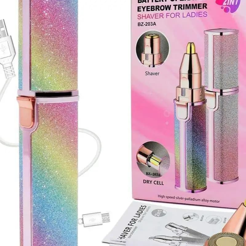 Rechargeable women's eyebrows hair trimmer