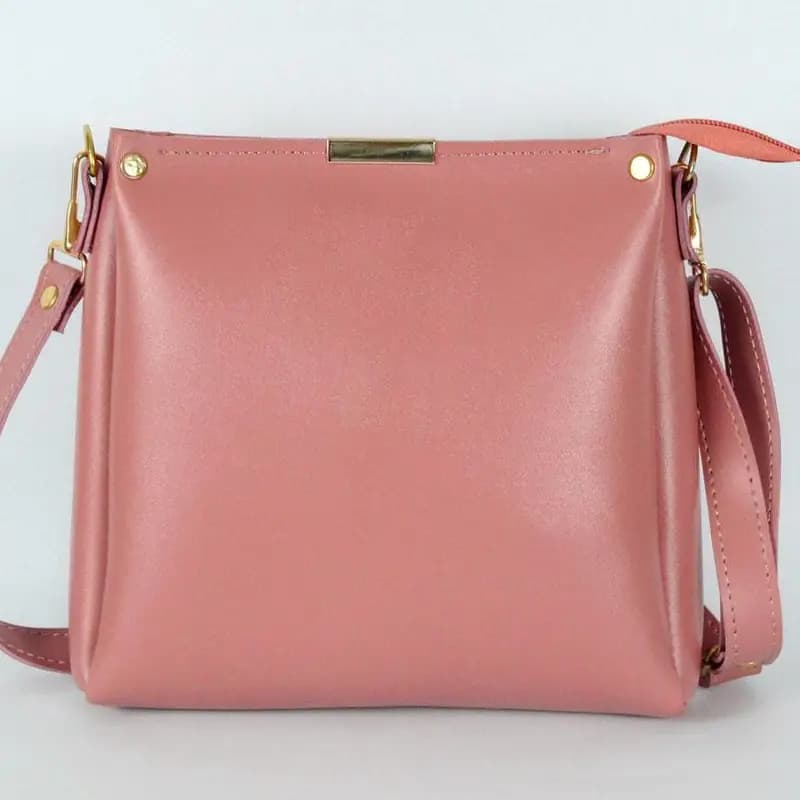 Girl's Rexine plain hand bags