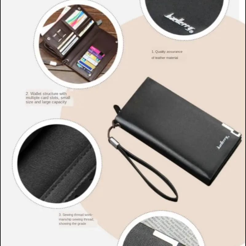 Women spacious leather wallet