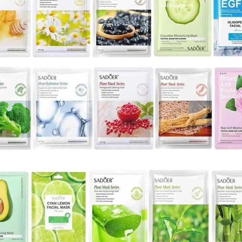 Pack of 6 sheet face mask